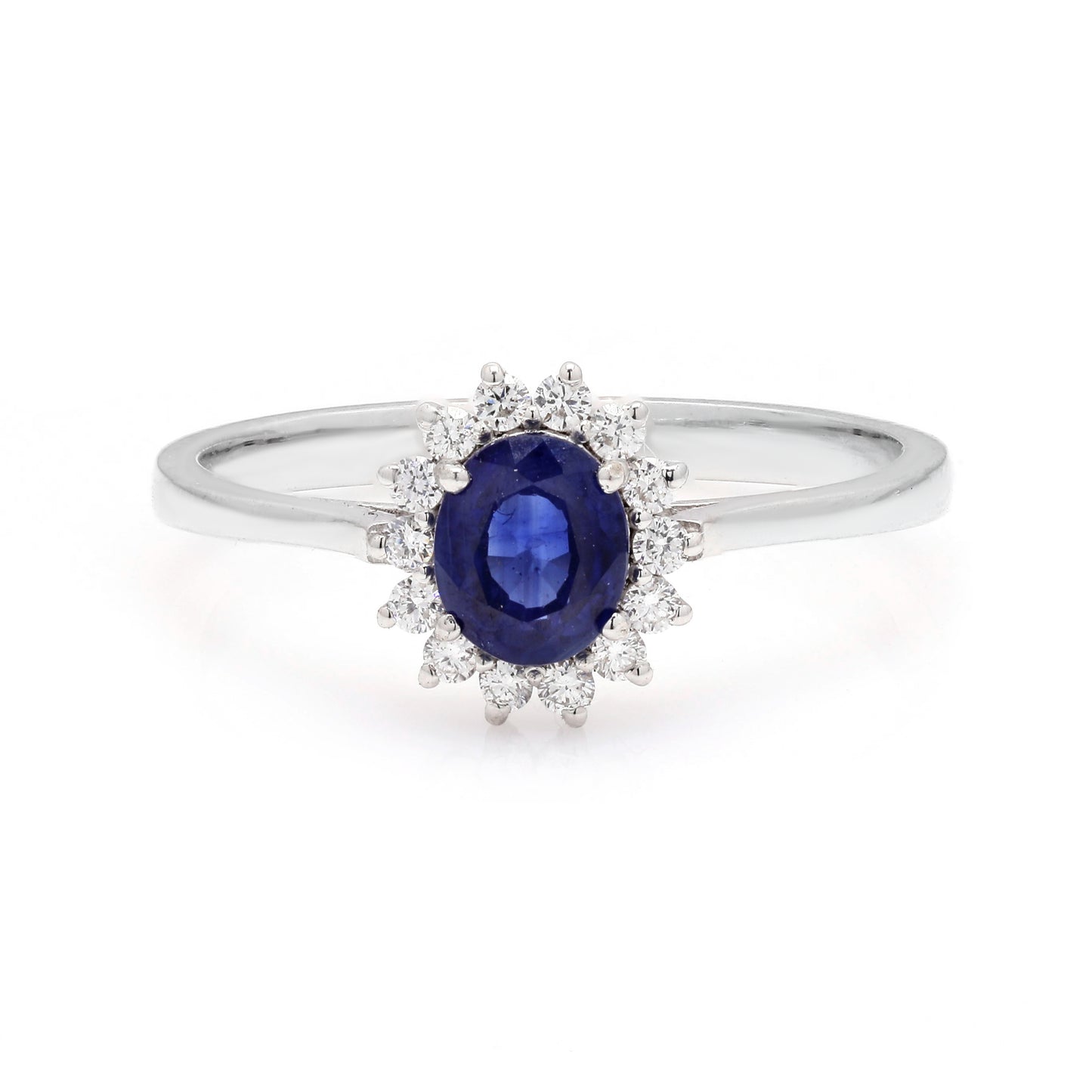 The Midnight Sapphire Halo Ring