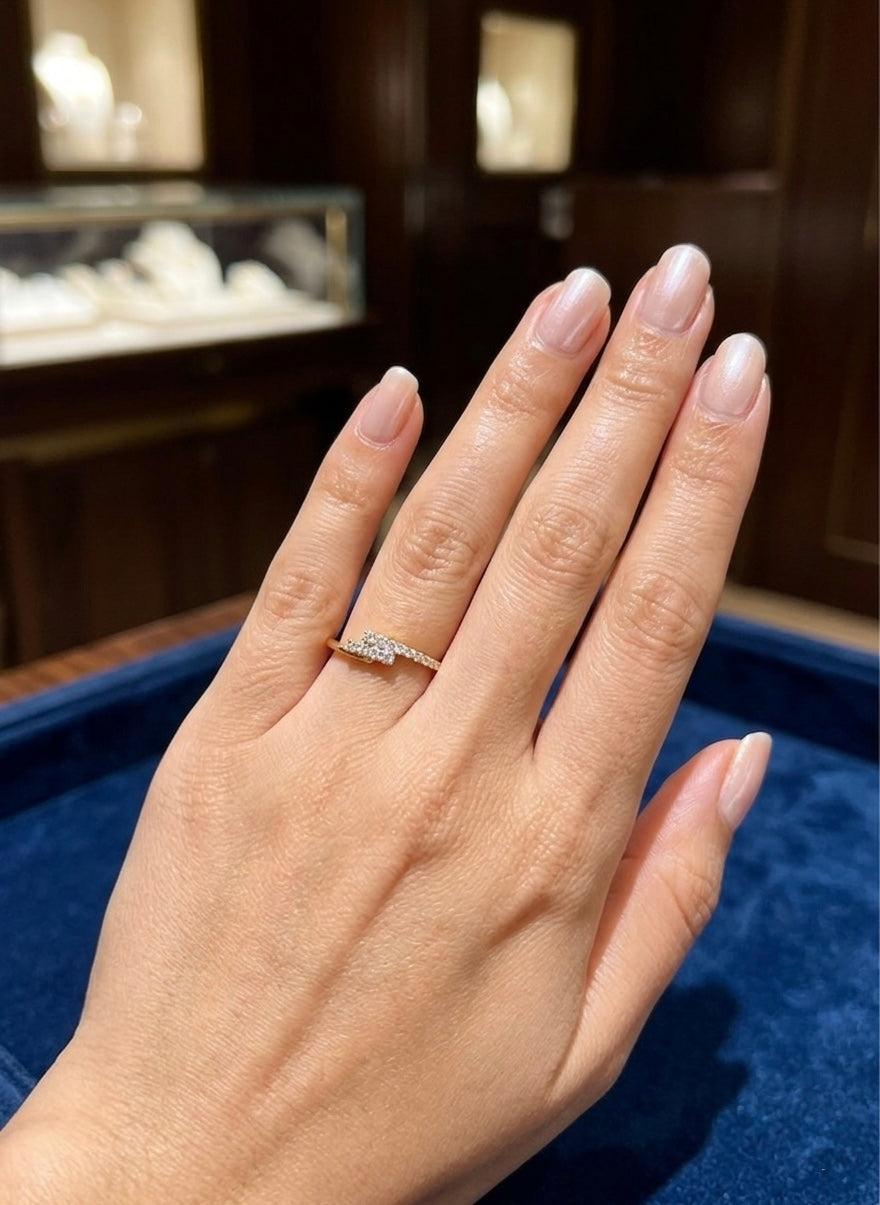 Luminous Bypass Diamond Ring