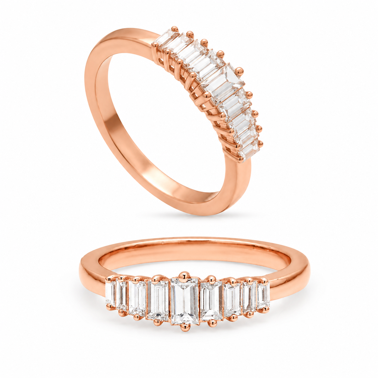 The Nine-Stone Baguette Diamond Eternity Band