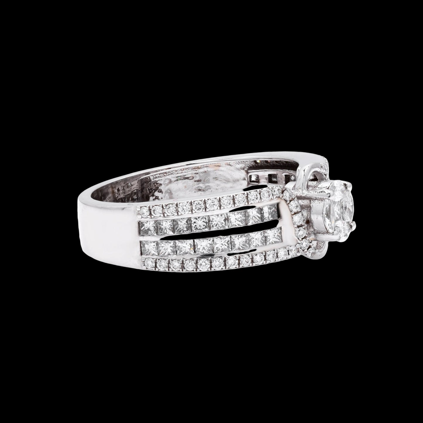 The Intricate Wide Channel Diamond Ring