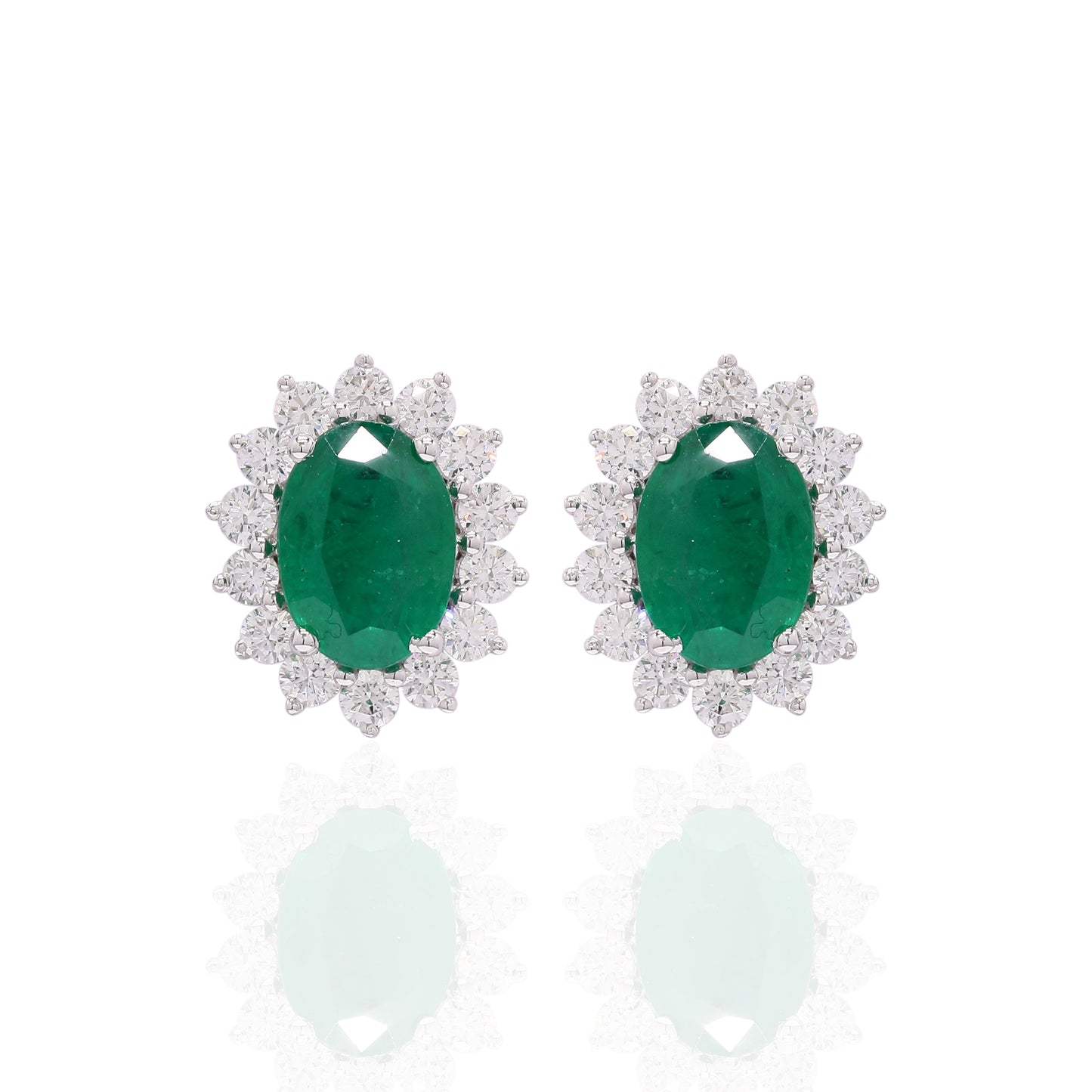 Celestia Emerald Studs