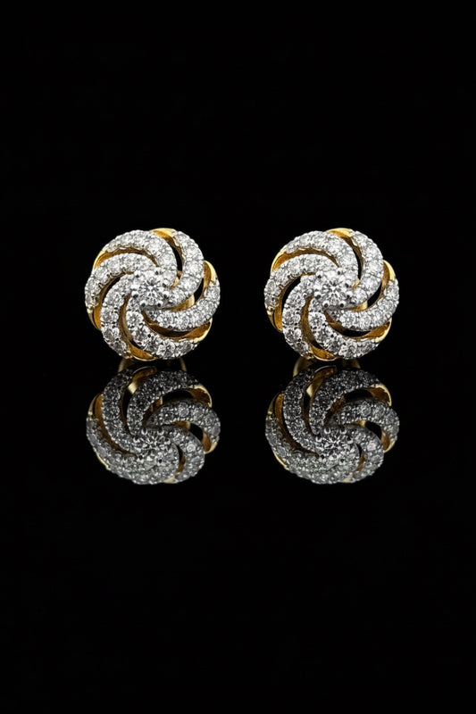 Aurélia Swirl Diamond Earrings