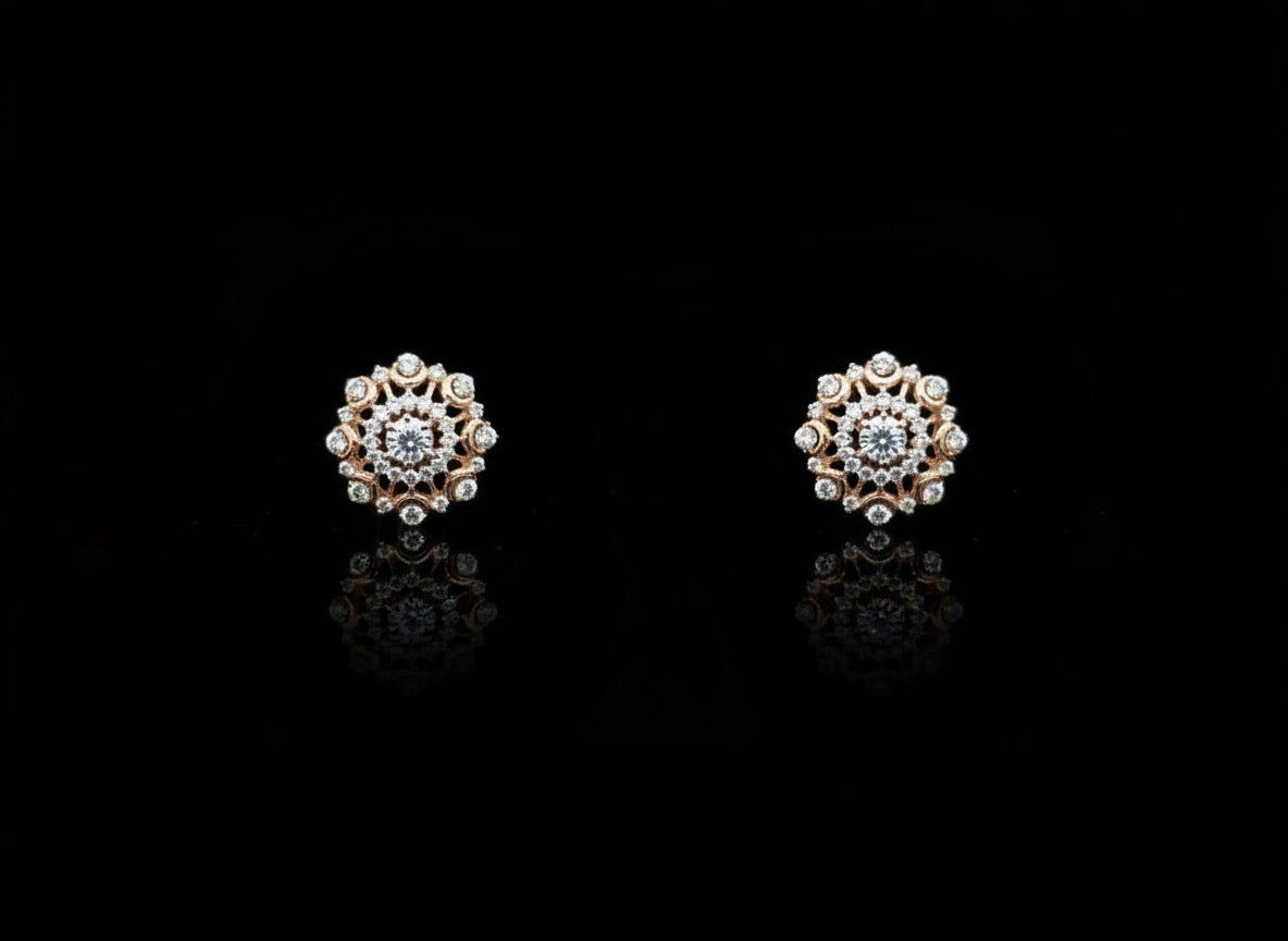 Rosette Royale Diamond Studs