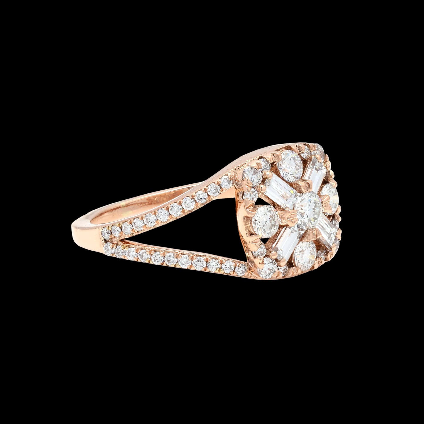 The Celestial Rose Mosaic Ring