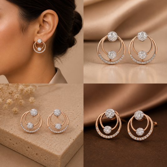 Lunaria Diamond Earrings