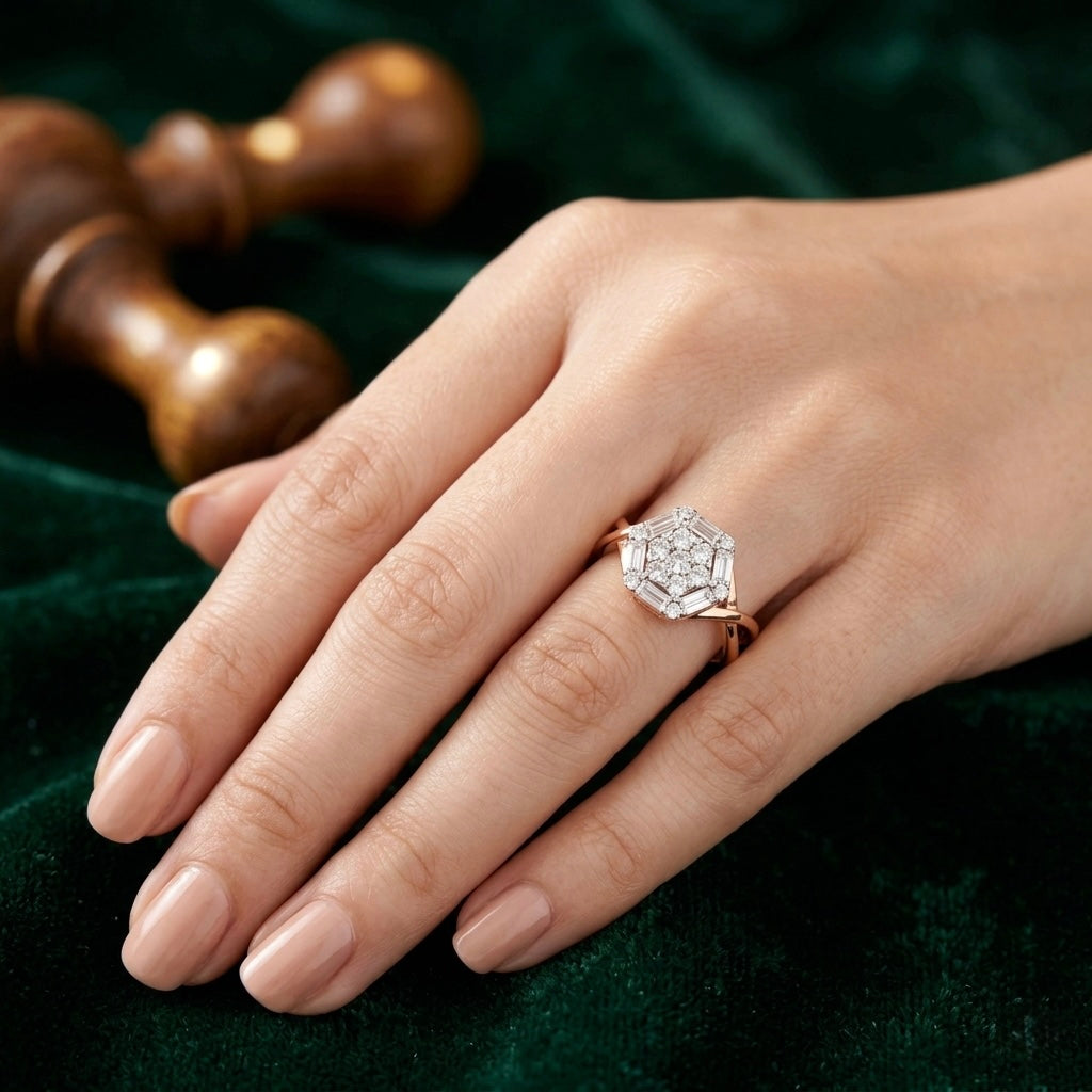 Celeste Hexa Diamond Ring