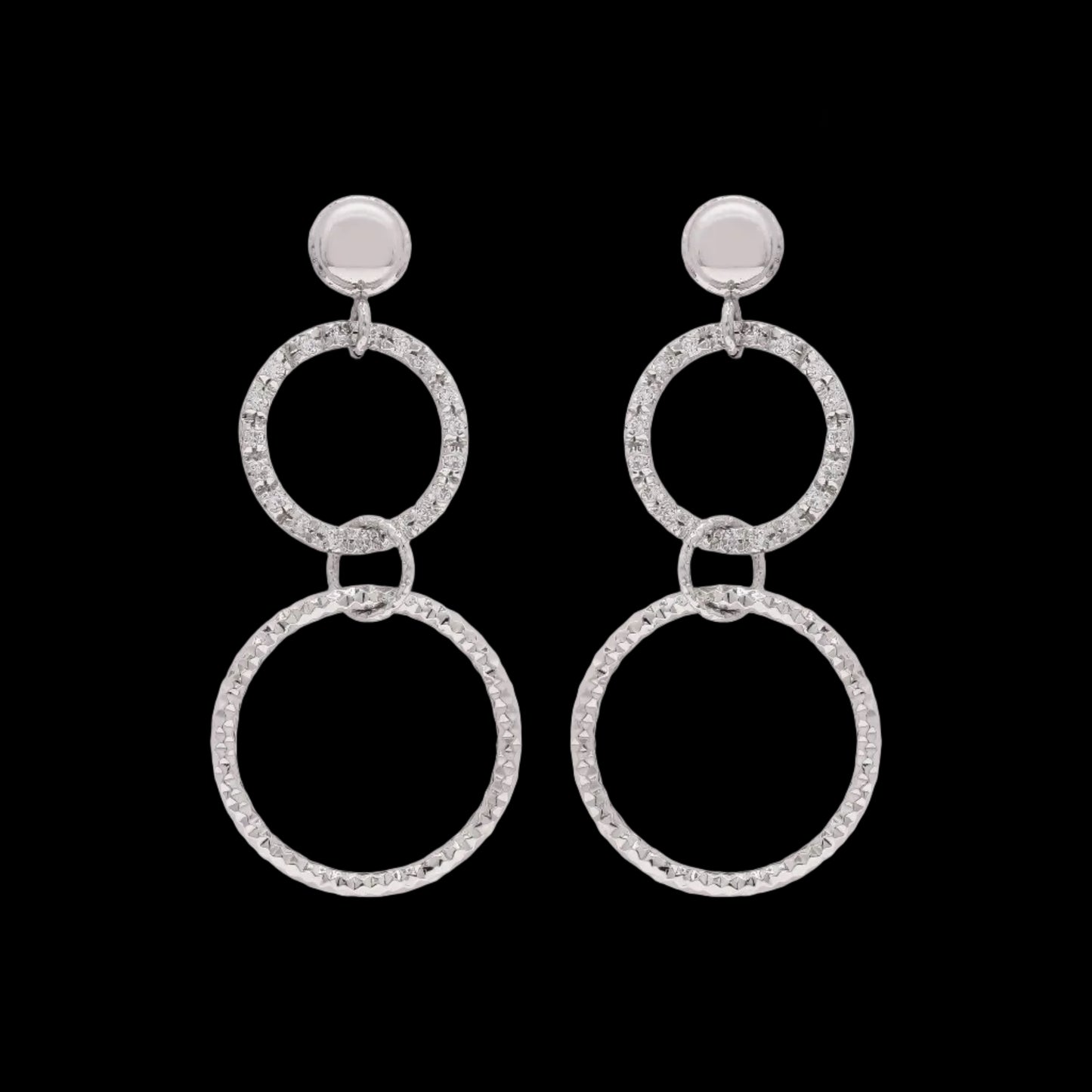 Lustra Circle Diamond Earrings