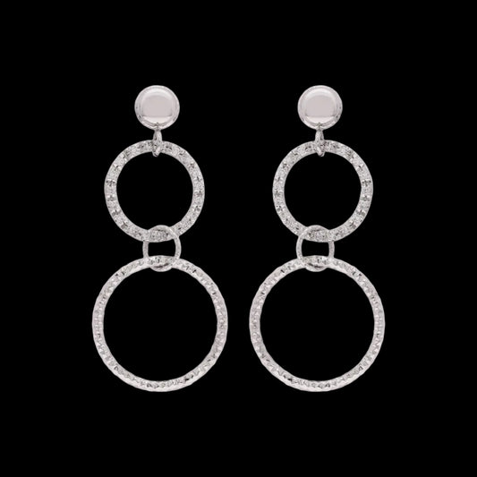Lustra Circle Diamond Earrings