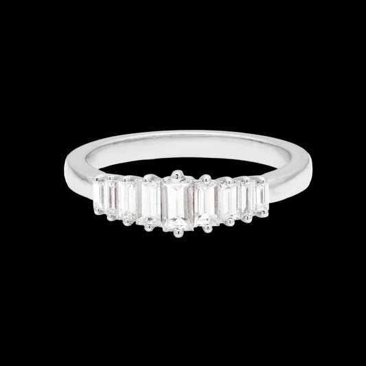 The Nine-Stone Baguette Diamond Eternity Band