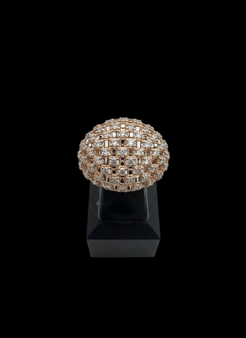 The Woven Radiance Lattice Ring