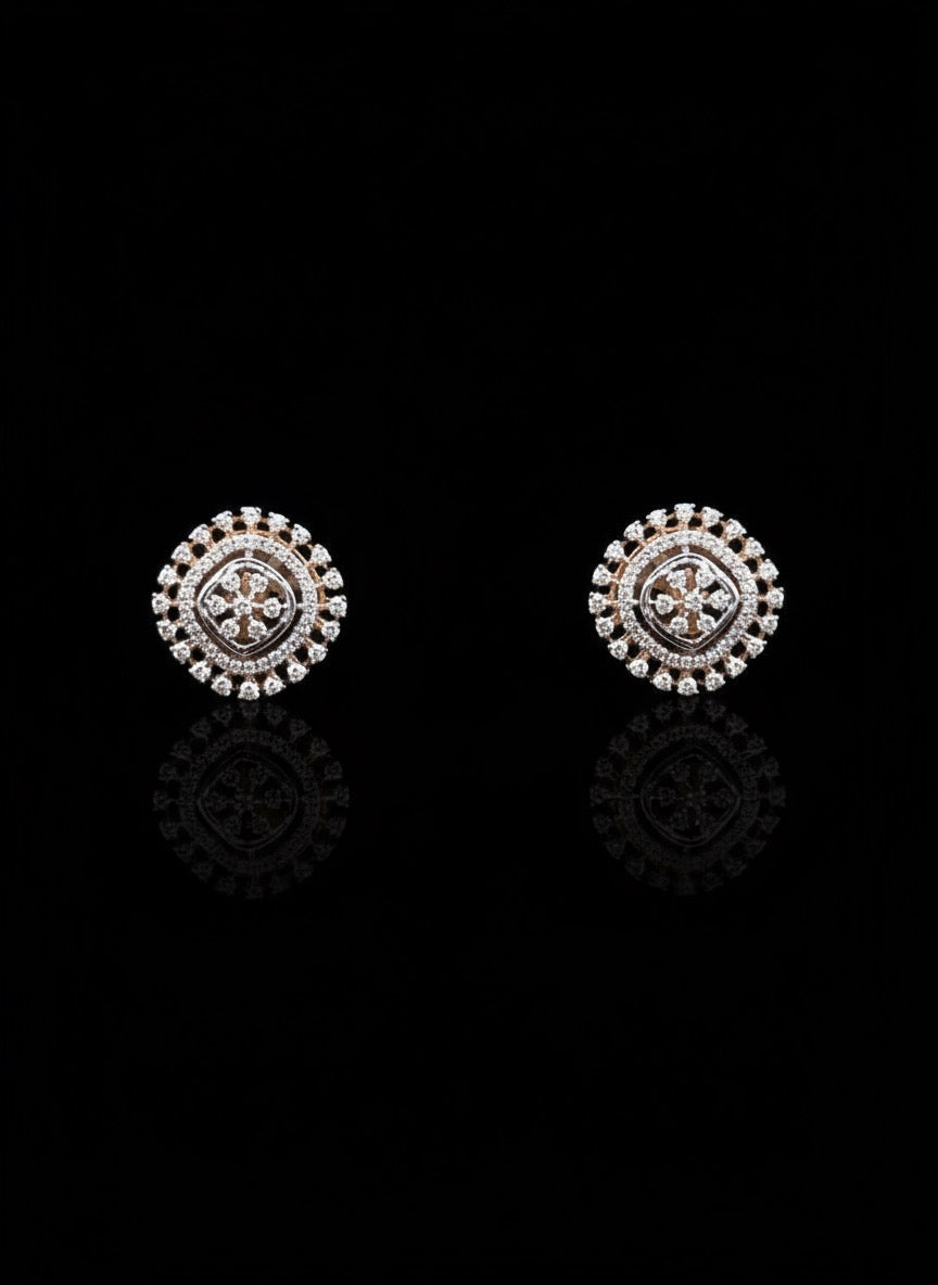 Celeste Halo Diamond Studs