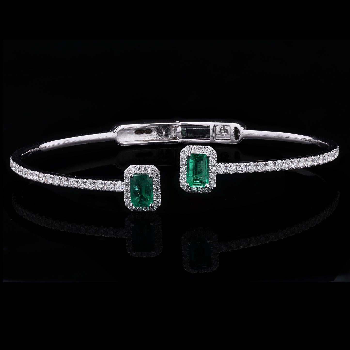 Emerald Essence Single Hand Bangle