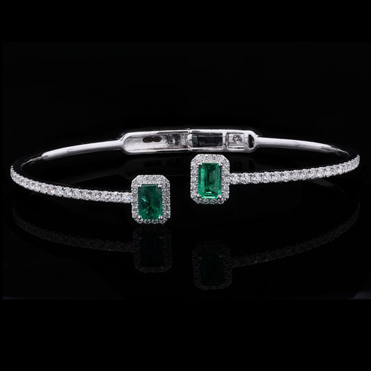 Emerald Essence Single Hand Bangle