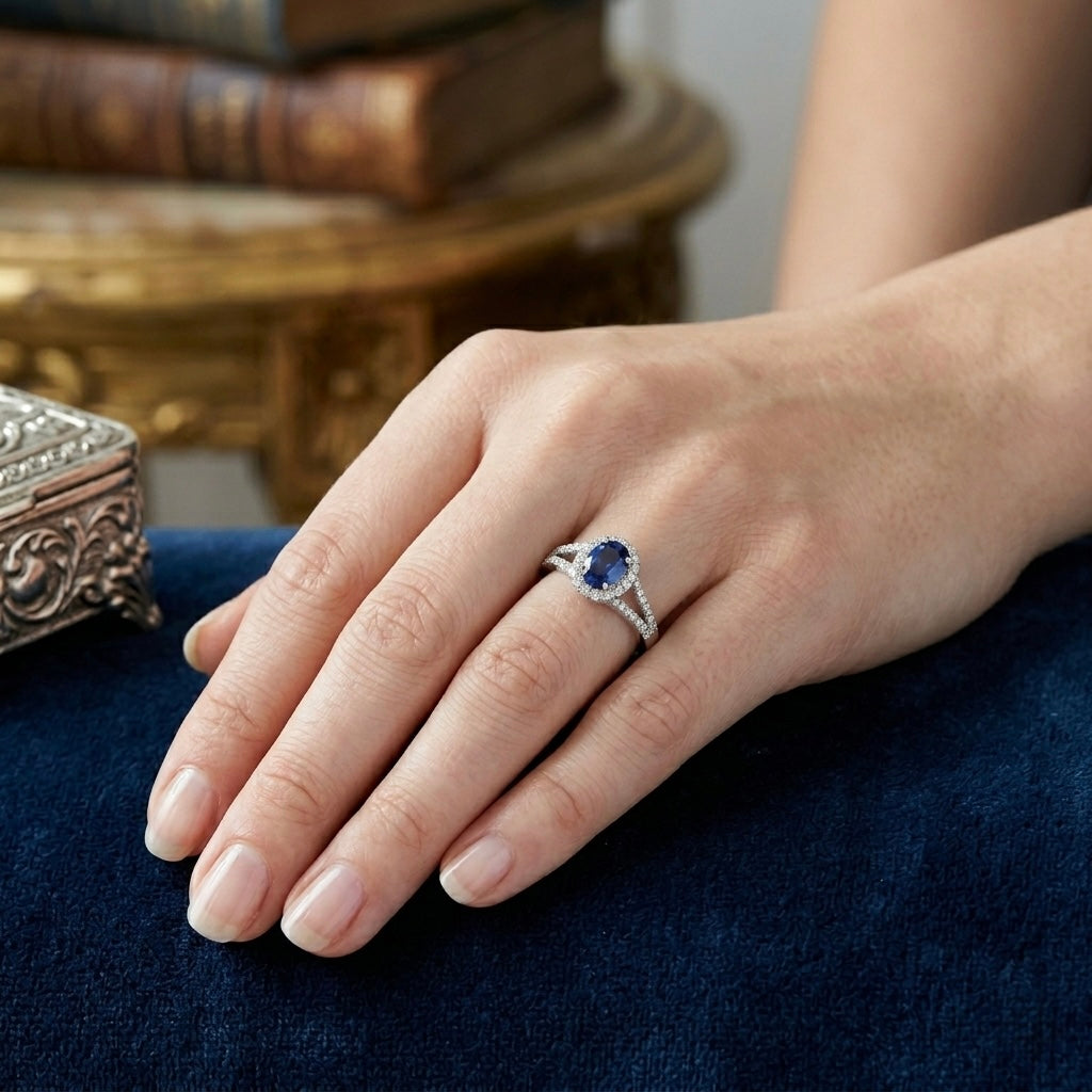 Midnight Sparkle: A Vision in Sapphire