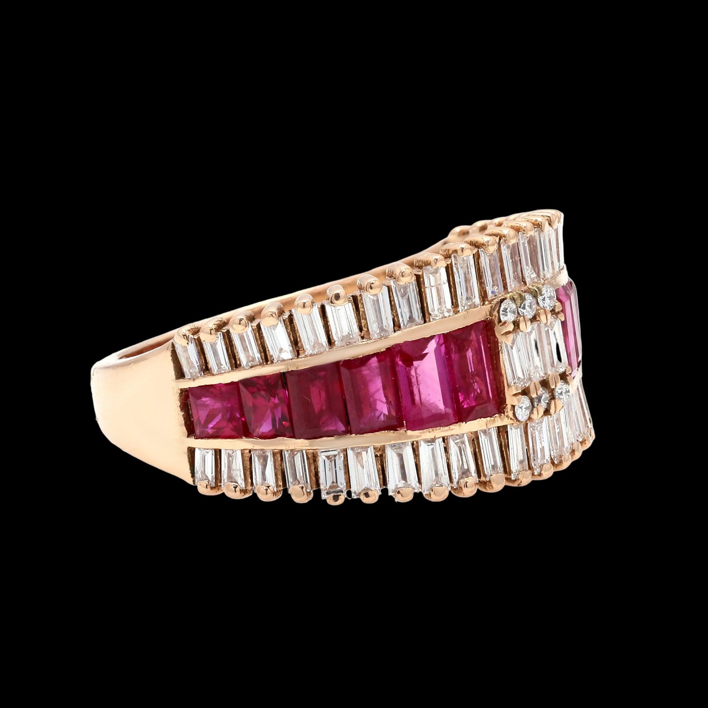 Regalia Ruby Diamond Band