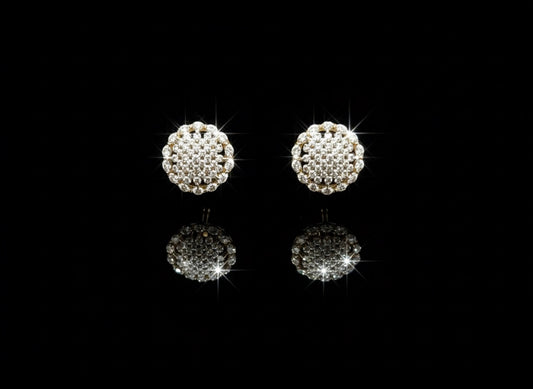 Luna Pavé Diamond Stud Earrings