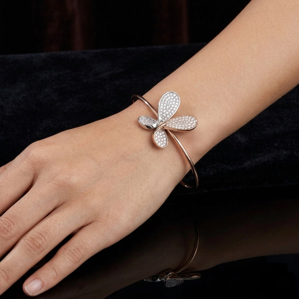Diamond Butterfly Bracelet