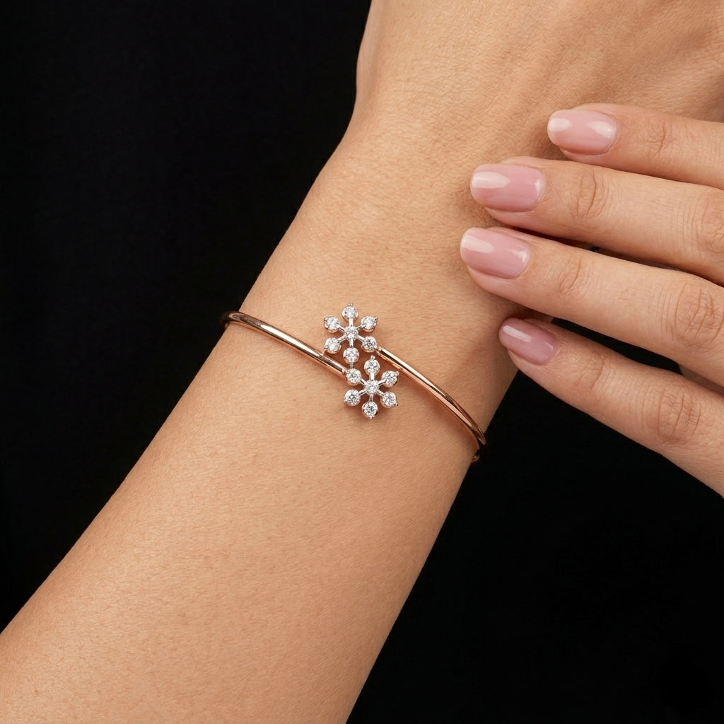 Floral Cluster Bangle