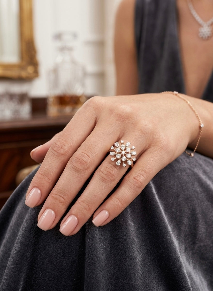 Diamond Snowflake Elegance