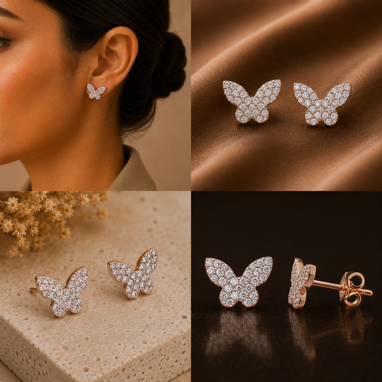 Papillon Diamond Earrings