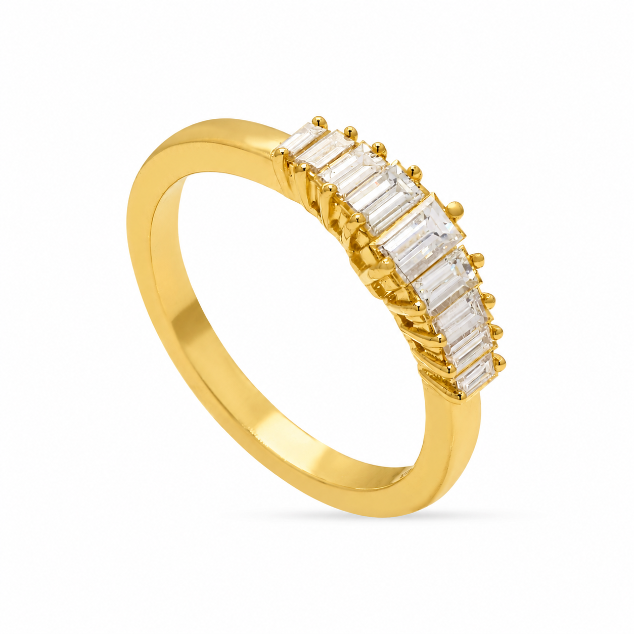 The Nine-Stone Baguette Diamond Eternity Band