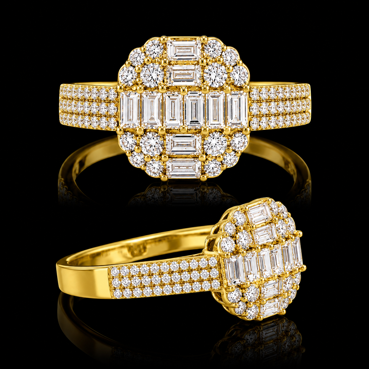 The Grand Starburst Mosaic Ring