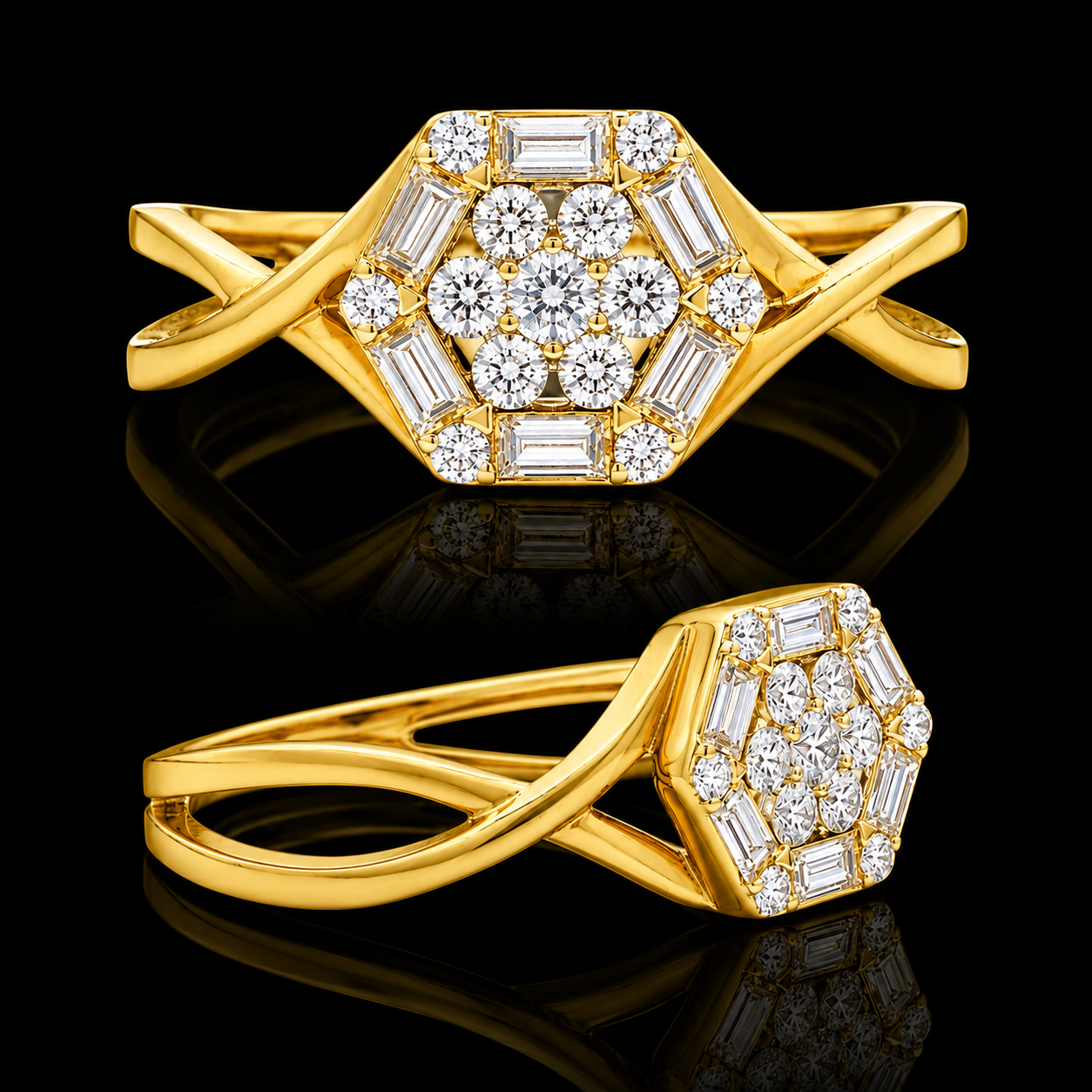 Celeste Hexa Diamond Ring