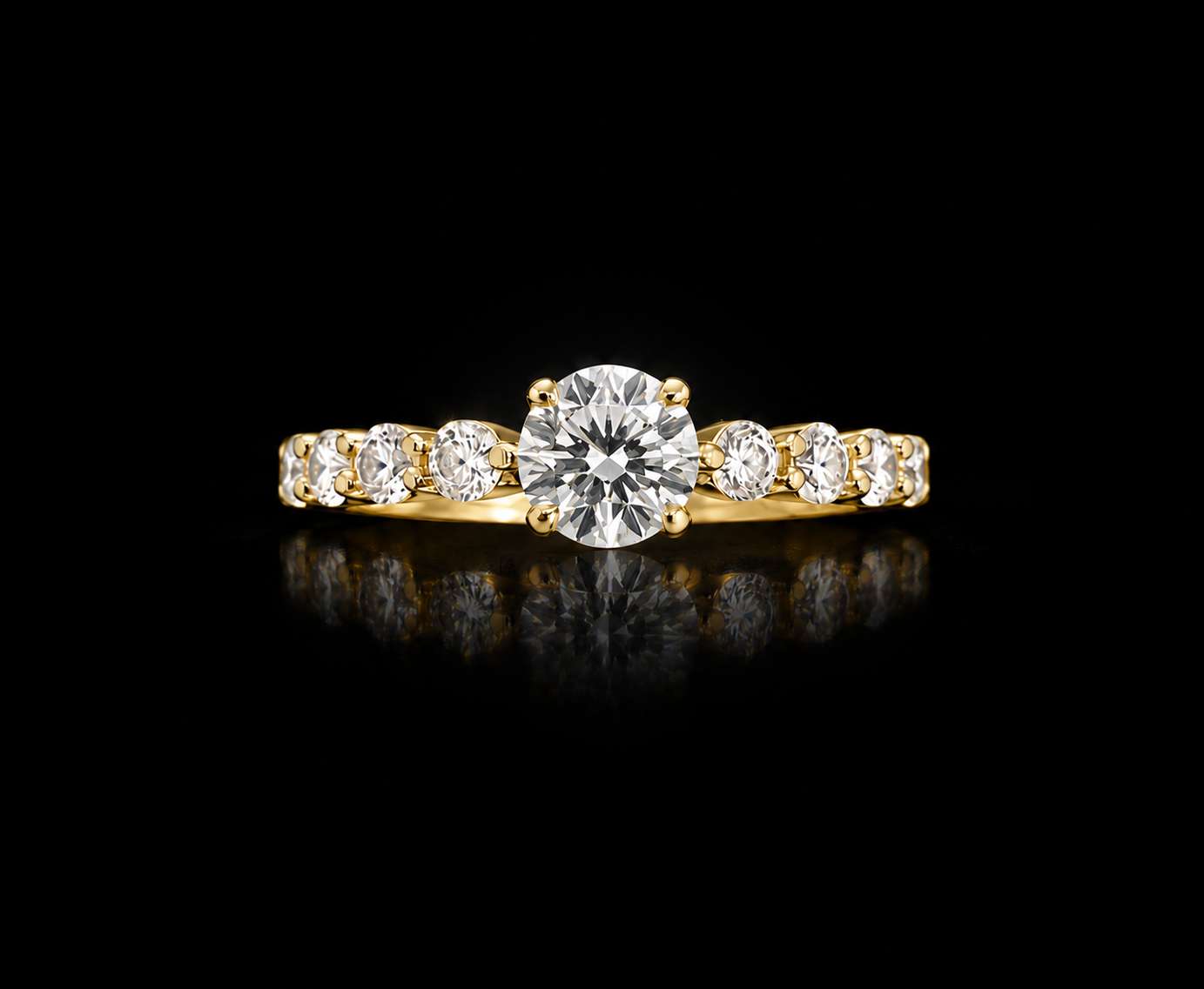 Blushing Brilliance: The Rose Gold Solitaire